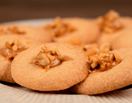 Galletas de mantequilla maní