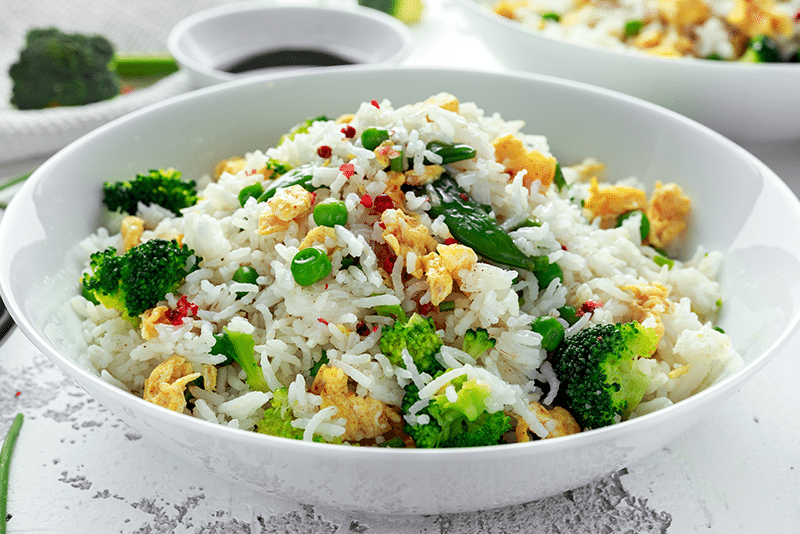 Arroz con vegetales