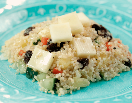 Ensalada de quinua con queso