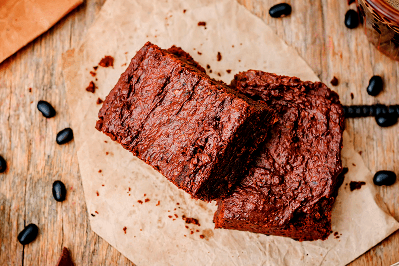 Brownie de fríjol pinto