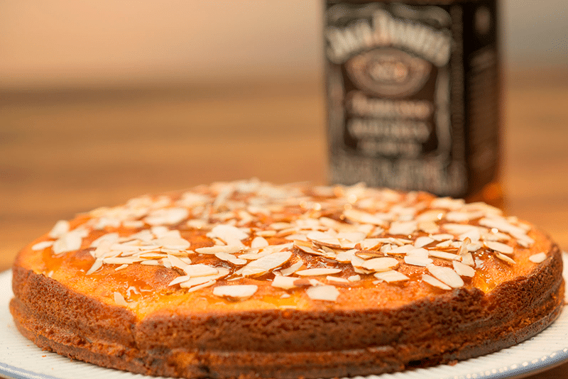 Tarta de manzana con whiskey