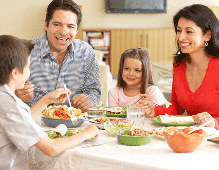 Disfruta tus comidas en familia