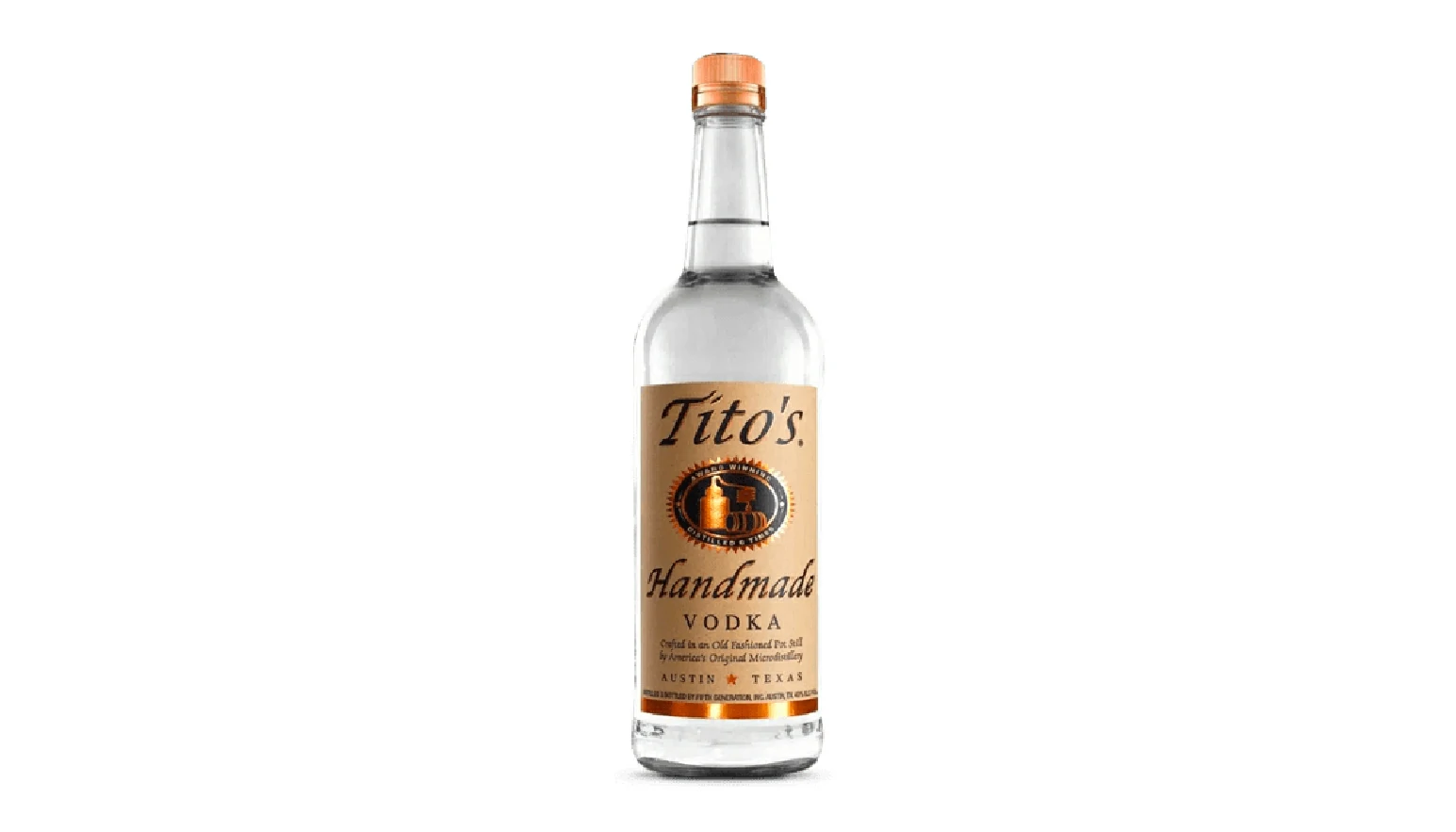 Botella de Vodka Titos